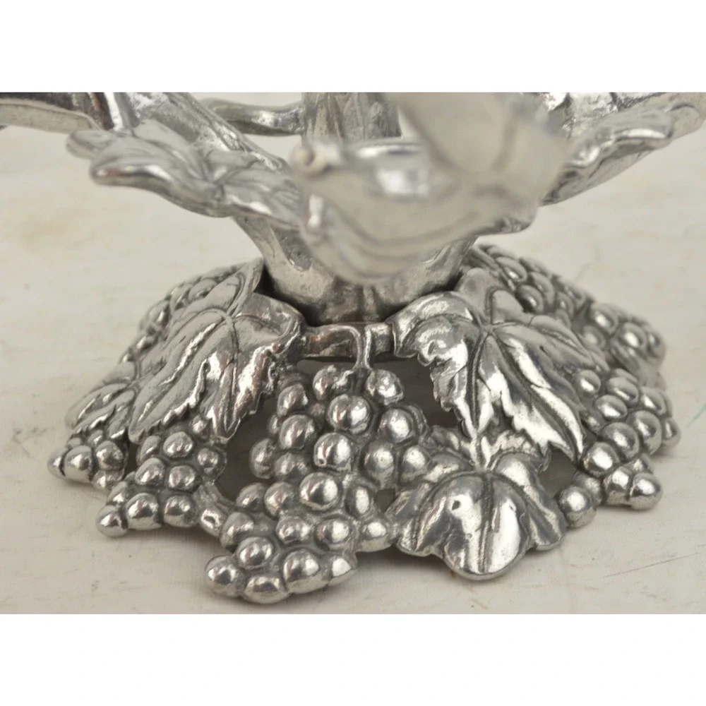 Vintage Arthur Court Aluminum Grape Grapevine Bowl Holder Stand Replacement